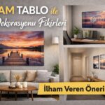 Cam Tablo ile Ev Dekorasyonu Fikirleri