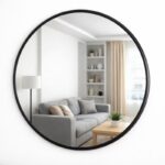 Metal Çerçeveli Yuvarlak Dekor Ayna ile Mekânlarınıza Modern Dokunuş | VEGA5008