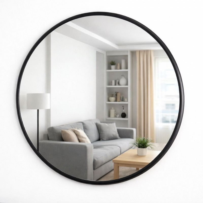 Metal Çerçeveli Yuvarlak Dekor Ayna ile Mekânlarınıza Modern Dokunuş | VEGA5008