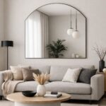 Minimalist bir salon dekorasyonu için ayna tasarımı AYNAZADE