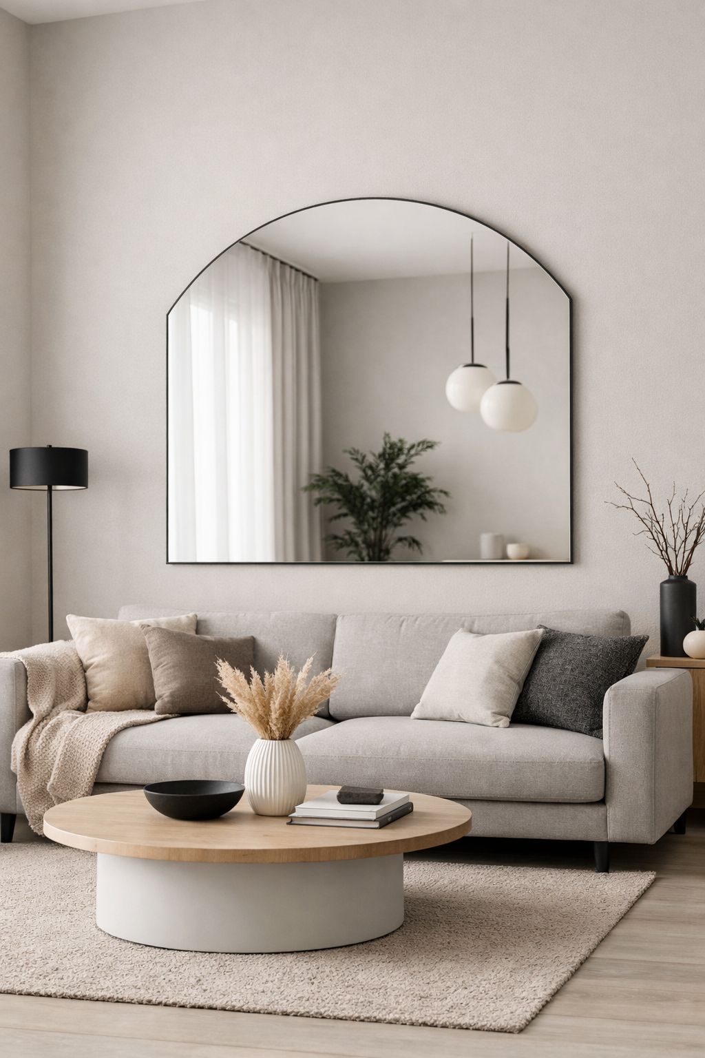 Minimalist bir salon dekorasyonu için ayna tasarımı AYNAZADE 2 Minimalist bir salon dekorasyonu için ayna tasarımı AYNAZADE